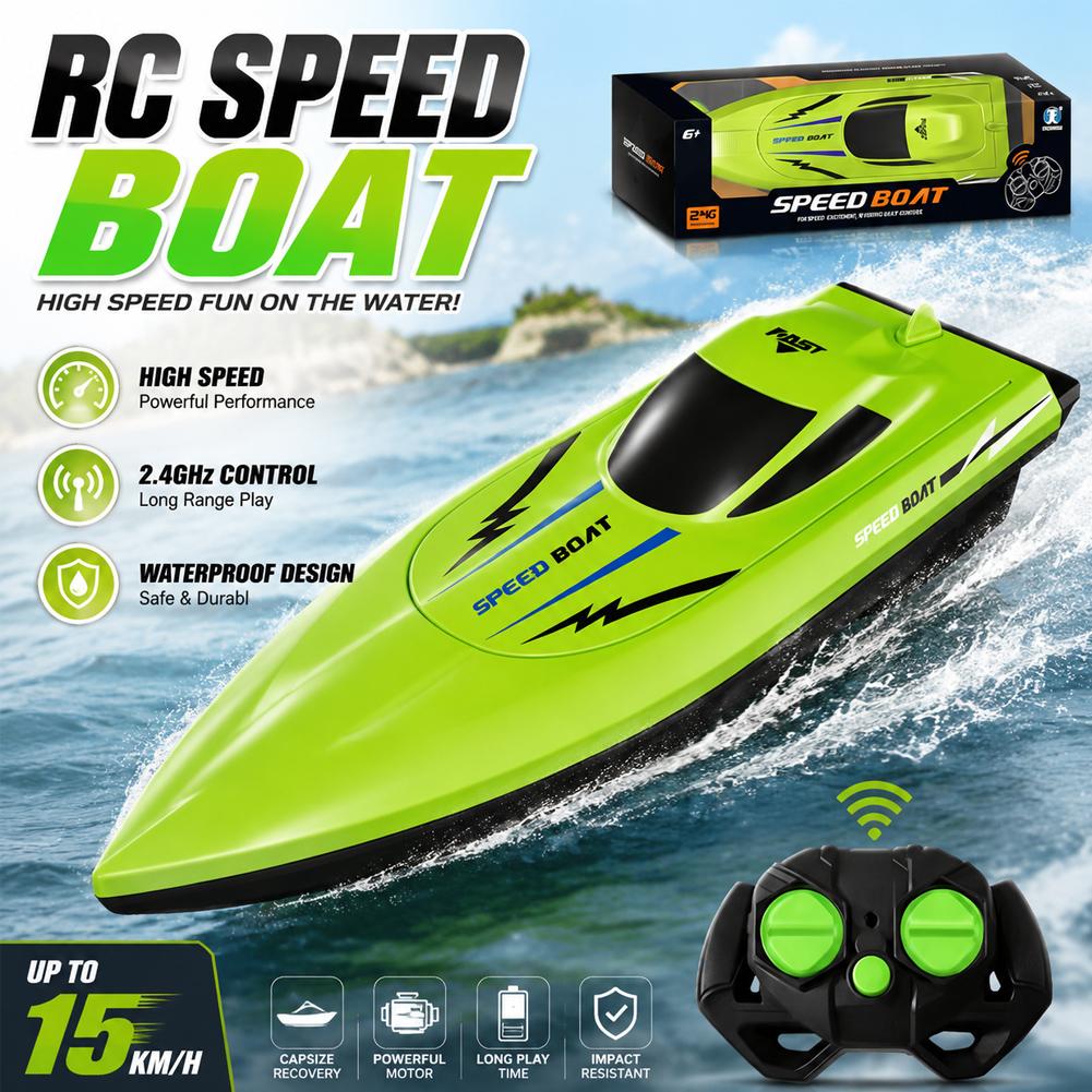 Rc Hobby Grade Boat - 高速デュアルモーターRCボート、プールで遊ぶための玩具、子供への誕生日プレゼントに最適 ﻿