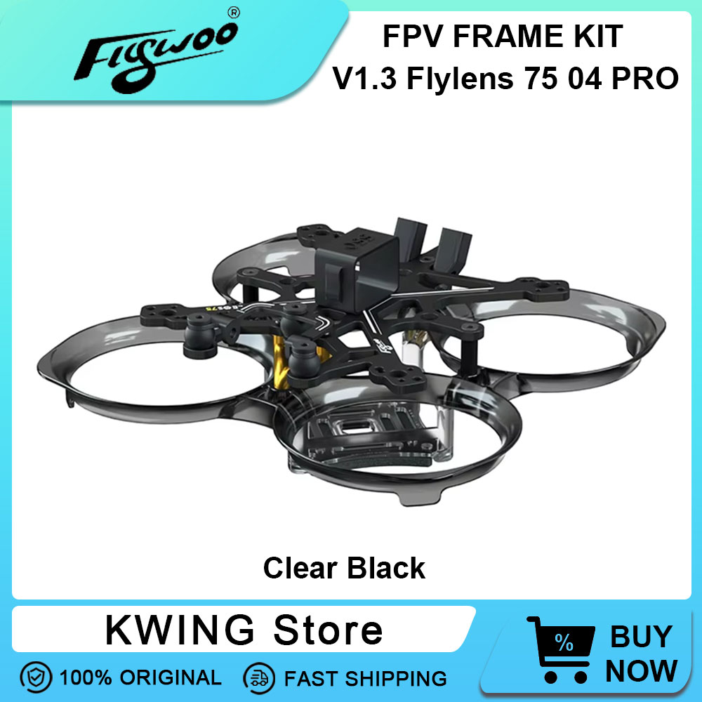 Fpv Racing Quadcopter - Flywoo Flylens 75フレームキット 1.6インチFPVレーシングクアッドコプターフレーム サポートO4 PRO