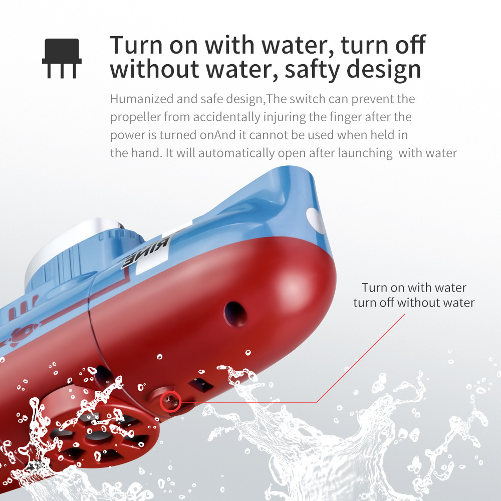 Rc Hobby Grade Boat - 子供向けミニRC潜水艦 - 時速0.1mの防水潜水シミュレーションモデルおもちゃ、クリスマス用リモコンボート
