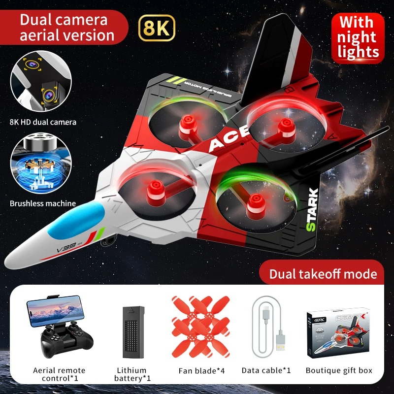 Rc Hobby Jet Plane - デュアルカメラ、rcプレーン、エアロジェットロン、ファイターホビー、グライダーフォーム、2.4g、8kのリモコン飛行機