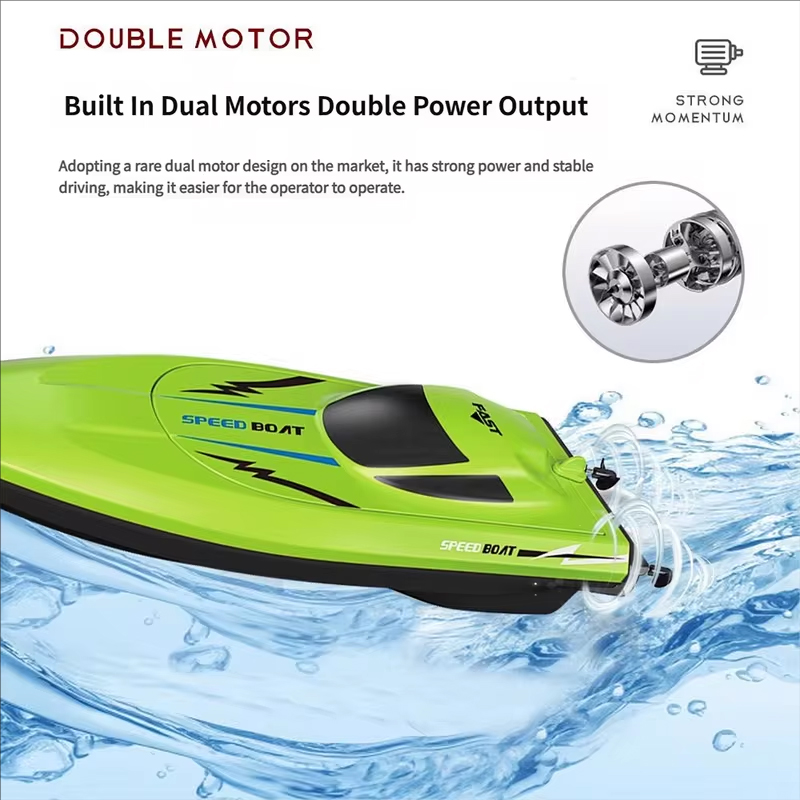 NEW2.4Gリモコンスピードボート（大人用）– デュアルモ - Rc Hobby Grade Boat のレビューと価格