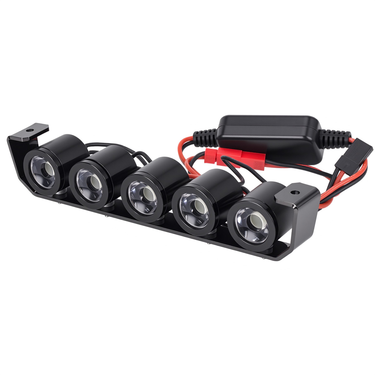 アルミ製5LEDライトヘッドライトスポットライト 1/10  - Rc Hobby Crawler のレビューと価格