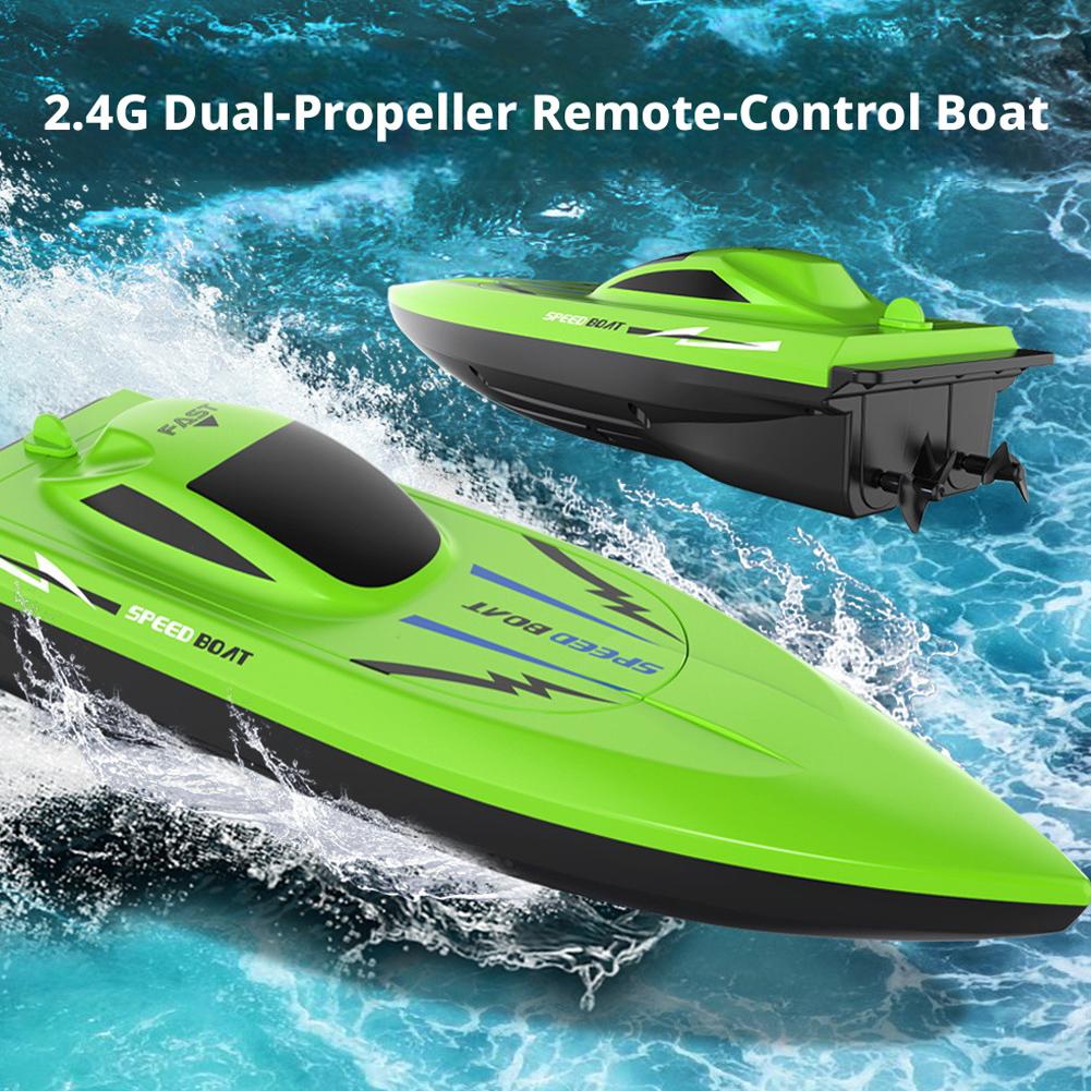 高速デュアルモーターRCボート、プールで遊ぶための玩具、子供 - Rc Hobby Grade Boat のレビューと価格