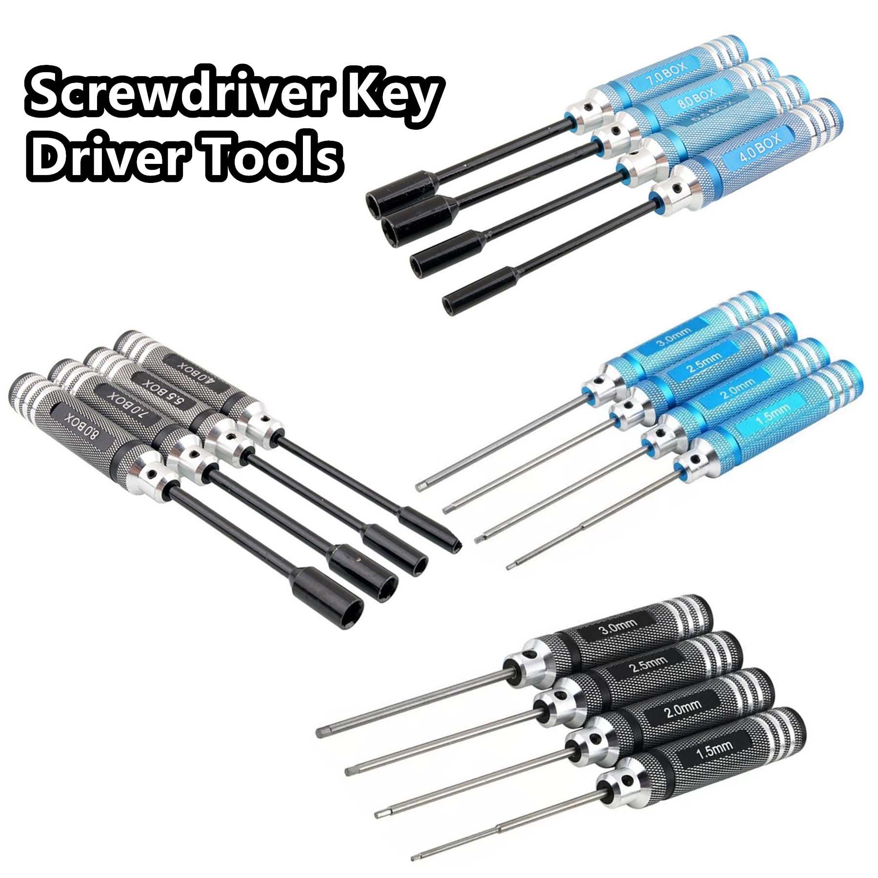 4 個チタン六角ドライバーセット 1.5/2.0/2.5/3 - Rc Hobby Electric Screwdriver のレビューと価格