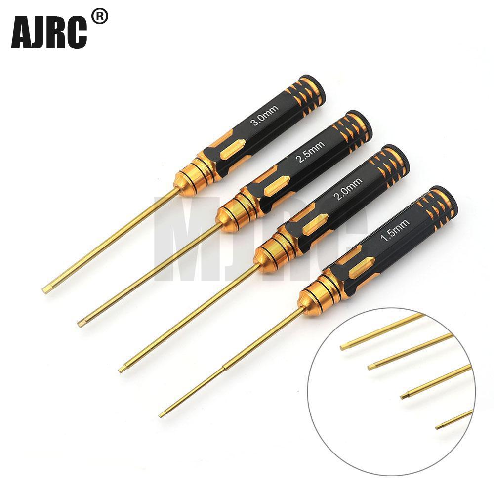 Ajrc 4 ピース/セットチタンメッキ 1.5/2/2.5 - Rc Hobby Electric Screwdriver のレビューと価格