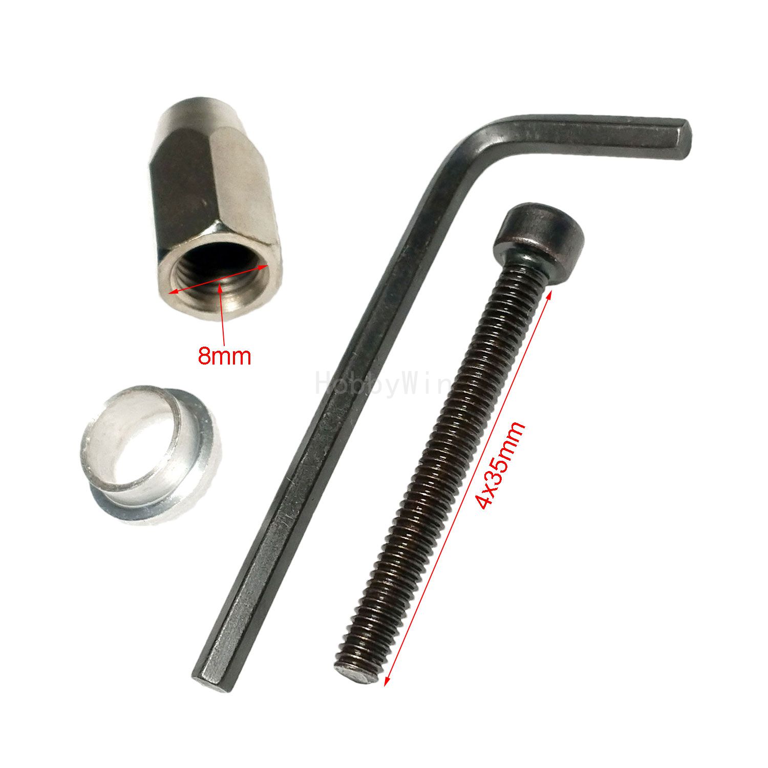 六角ナット 8mm & ネジ 4x25mm 2.75インチ  - Rc Hobby Nut のレビューと価格