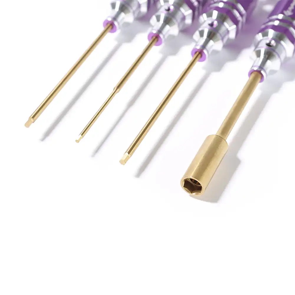 穴アルミニウム合金六角ドライバードライバーセット、rcツール - Rc Hobby Electric Screwdriver のレビューと価格