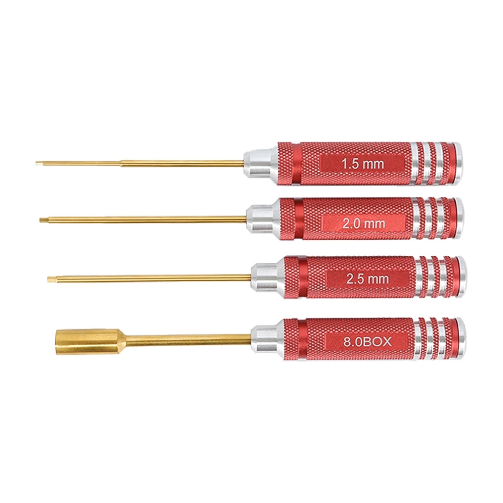 穴アルミニウム合金六角ドライバードライバーセット、rcツール - Rc Hobby Electric Screwdriver のレビューと価格