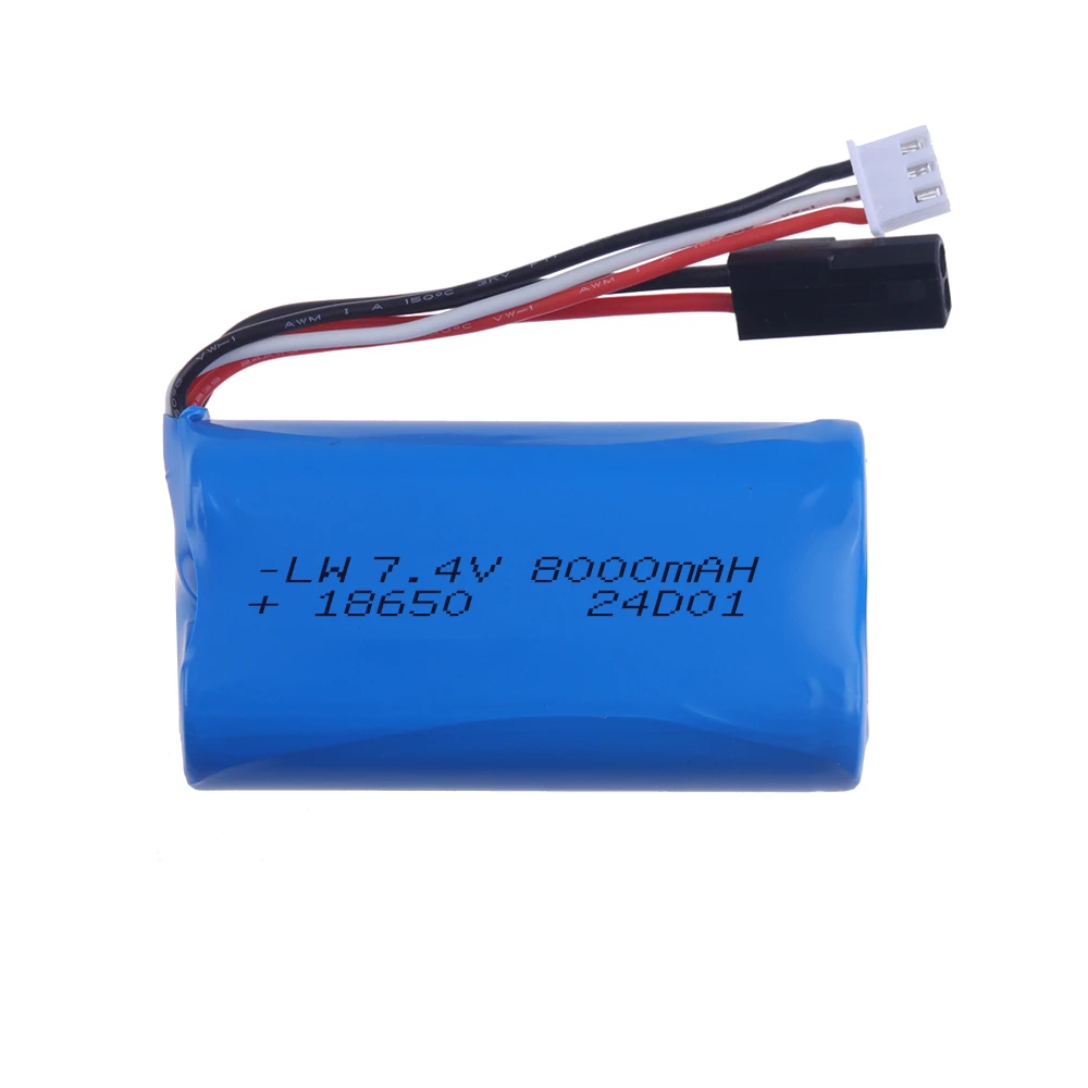 新品 8.0Ah 2S 18650 7.4V 8000mAh - Rc Hobby Hub のレビューと価格