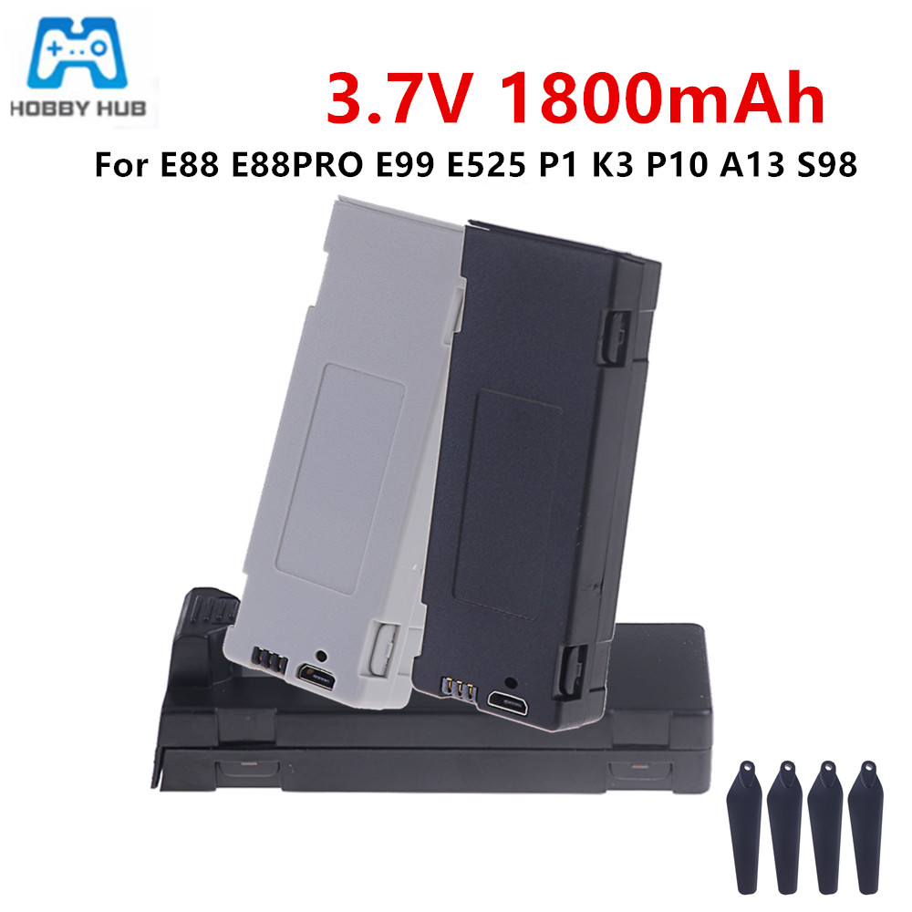 E88 バッテリー充電式バッテリー 3.7V 1800mAh - Rc Hobby Hub のレビューと価格