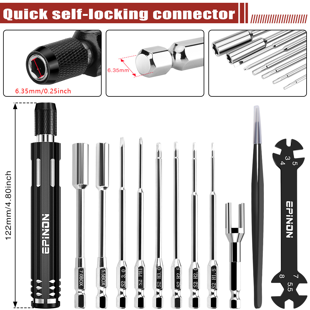 EPINON RCカー修理用ワークスタンド 修理ツールセット - Rc Hobby Electric Screwdriver のレビューと価格