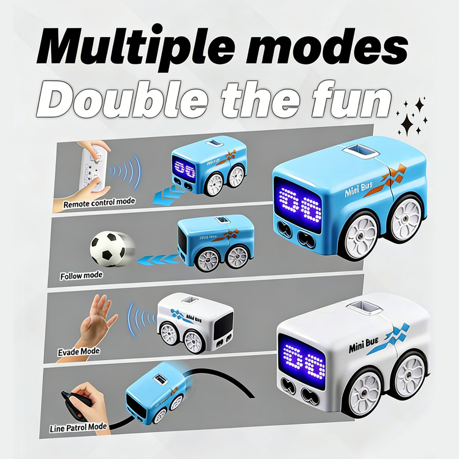RCミニバス、4つのプレイモードでRC制御、面白い自動表現、 - Rc Hobby Grade Cars のレビューと価格