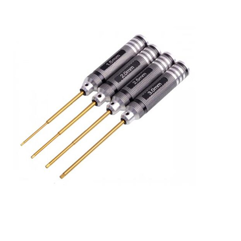 RCツール 4本セット 六角ドライバーセット チタンコーティ - Rc Hobby Electric Screwdriver のレビューと価格