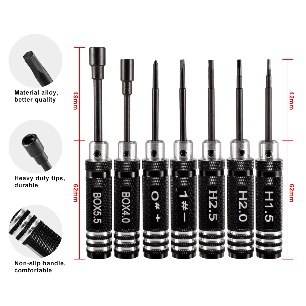 9IMOD RC 六角ドライバーセット金属ドライバーツール六 - Rc Hobby Electric Screwdriver のレビューと価格