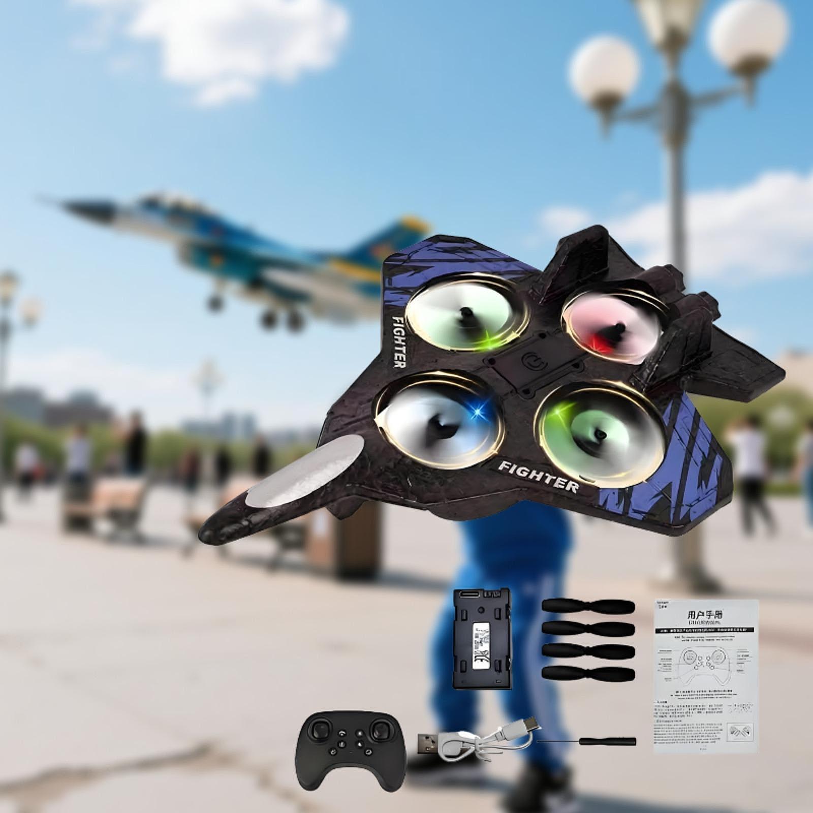 ライト付きリモコン飛行機、すぐに飛ばせる、簡単操作、RC飛行 - Rc Hobby Jet Plane のレビューと価格